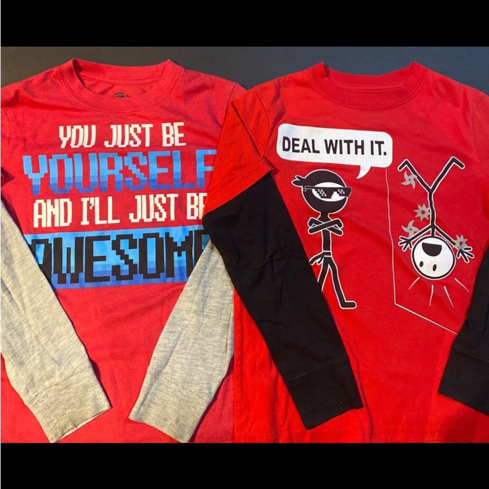 Boys Size Medium Long Sleeve T-shirts